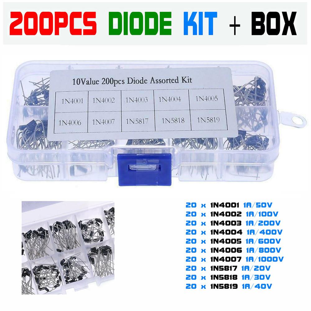 Buy Rectifier Diode Kit W/ Box 1N40011N4007 1N58171N5819 Durable at affordable prices — free