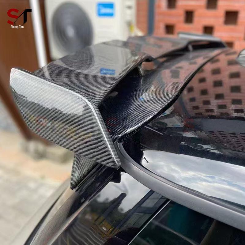 BMW MINI R56 Carbon Fiber Double Layer Rear Roof Spoiler - Modified Aerodynamic Car Accessory