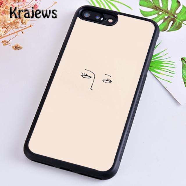 Krajews Minimal Line Aesthetics Art Phone Case Cover For iPhone 17 Air 16 15 14 plus 11 12 13 pro max coque Fundas