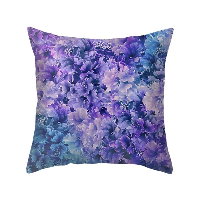 Purple Style Pillowcase Living Room Office Home Pillowcase Car Ornaments