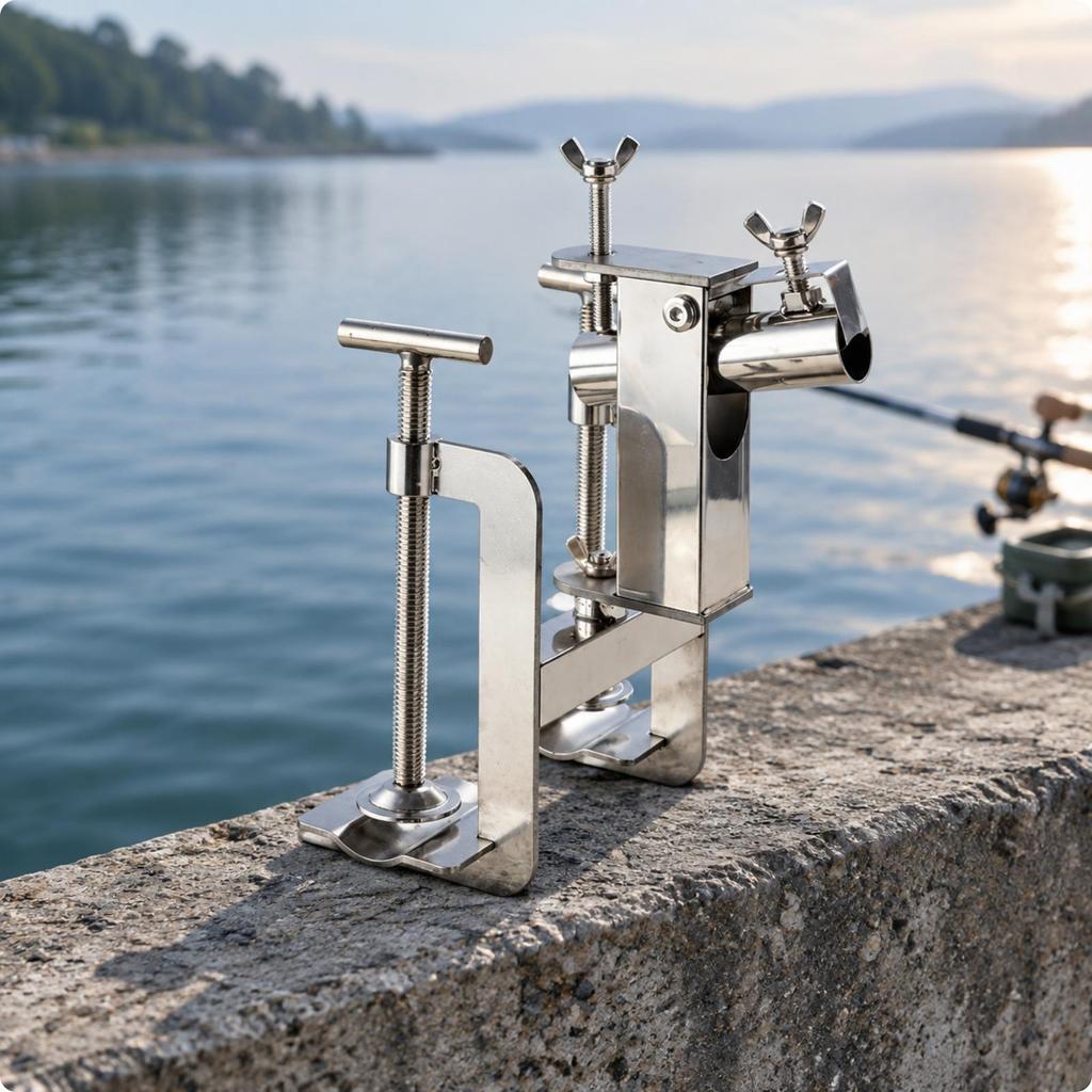 Rod Holder Long Lasting Clamp on Fishing Tool-Complimentary