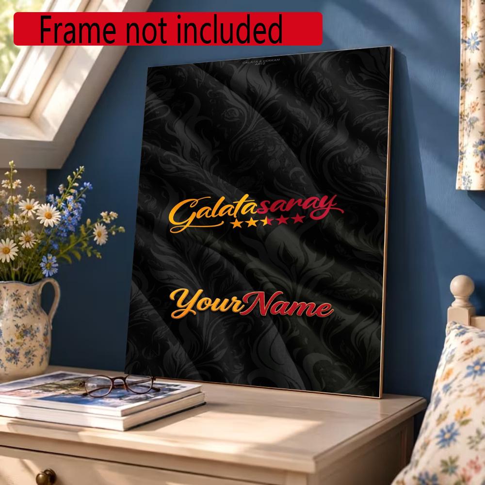 Galatasaray Customize Your Name Diamond Painting Round Diamond Diy Frameless Holiday Artwork Suitable For Home Office Wall Decoration