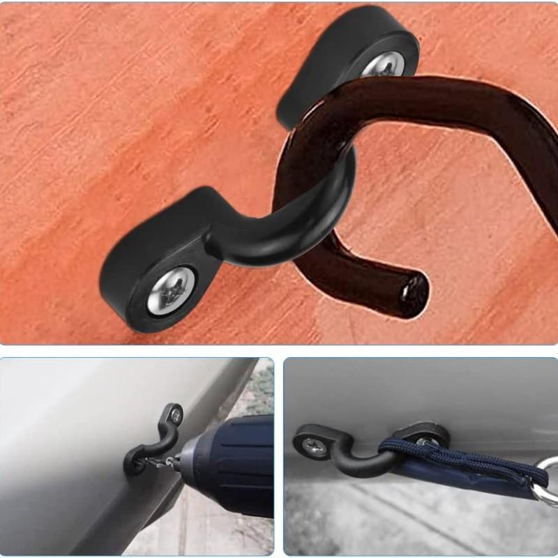 10Pcs Kayak Pad Eye Kit With 20Pcs Screws Accessories Nylon Bungee Deck Loops Kayaking Replacement Parts For Canoe Rigging