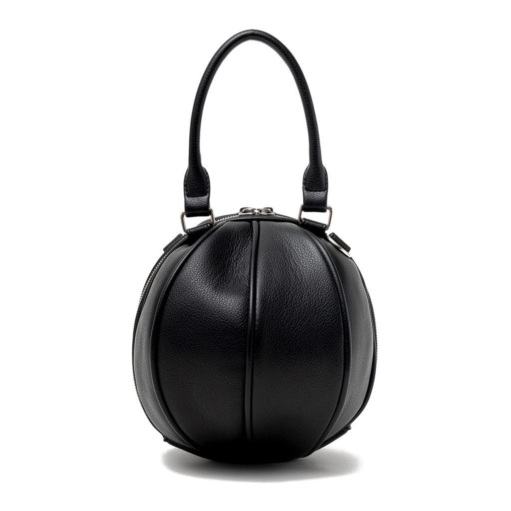 Emono MIKASASTAR Ball Bag, Shoulder Bag, Handbag, Women's, Casual, Sporty, Crossbody, Cute, Gift (Black)