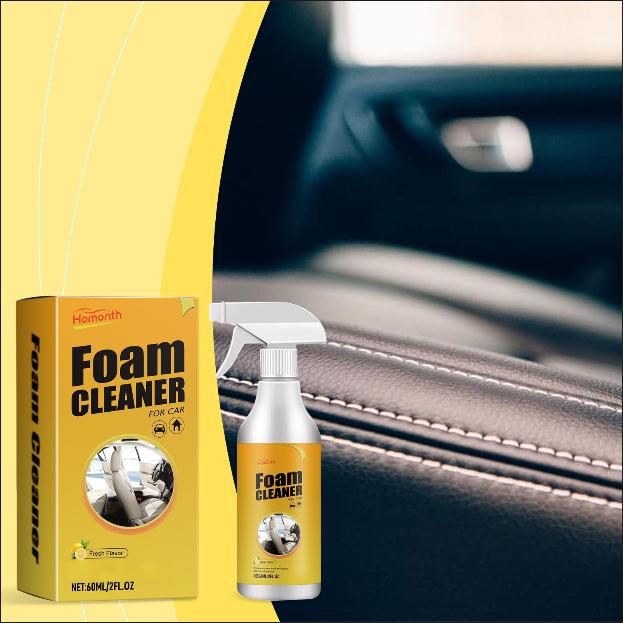 Multi Purpose Foam Cleaner For Car Interior Leather Seat Upholstery Fabric Sofa Household Stain Remover 60ML