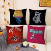 Cartoon S-Scott P-Pilgrim Pillow Case Office Sofa Dorm Chair Back Short Plush Double-sided Printing Home  Cushion Cover