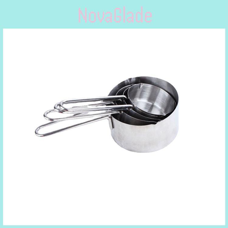 Kreatives Minimalistisches Edelstahl-Messlöffel-Set Für Kaffee Und Pulverförmige Zutaten