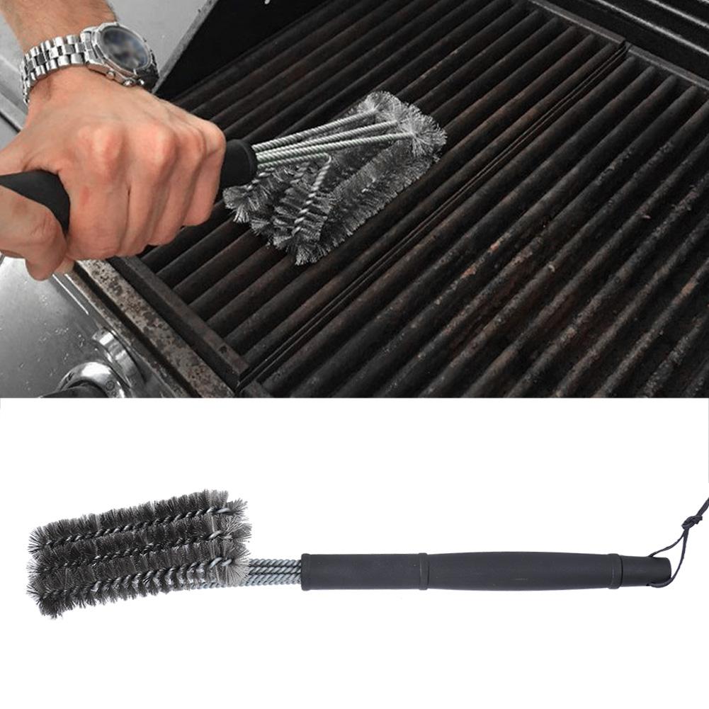 Barbecue Oven Grill Stainless Steel Cleaning Brush Accessory for Outdoor Picnic Camping BBQ