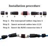 1Pcs Straight-through Network Cable Extender Double Head Cable Coupler New RJ45 Docking Connector