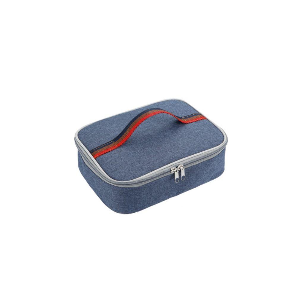 Square Lunch Box Thermal Insulated Lunch Pail Soft Cooler Lunch Bag Work