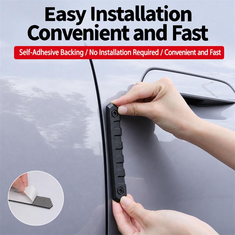 4PCS Thickened Anti-Collision Strip for Car Door Edge Protection, Side Protective Strip, and Body Scratch-Resistant Sticker