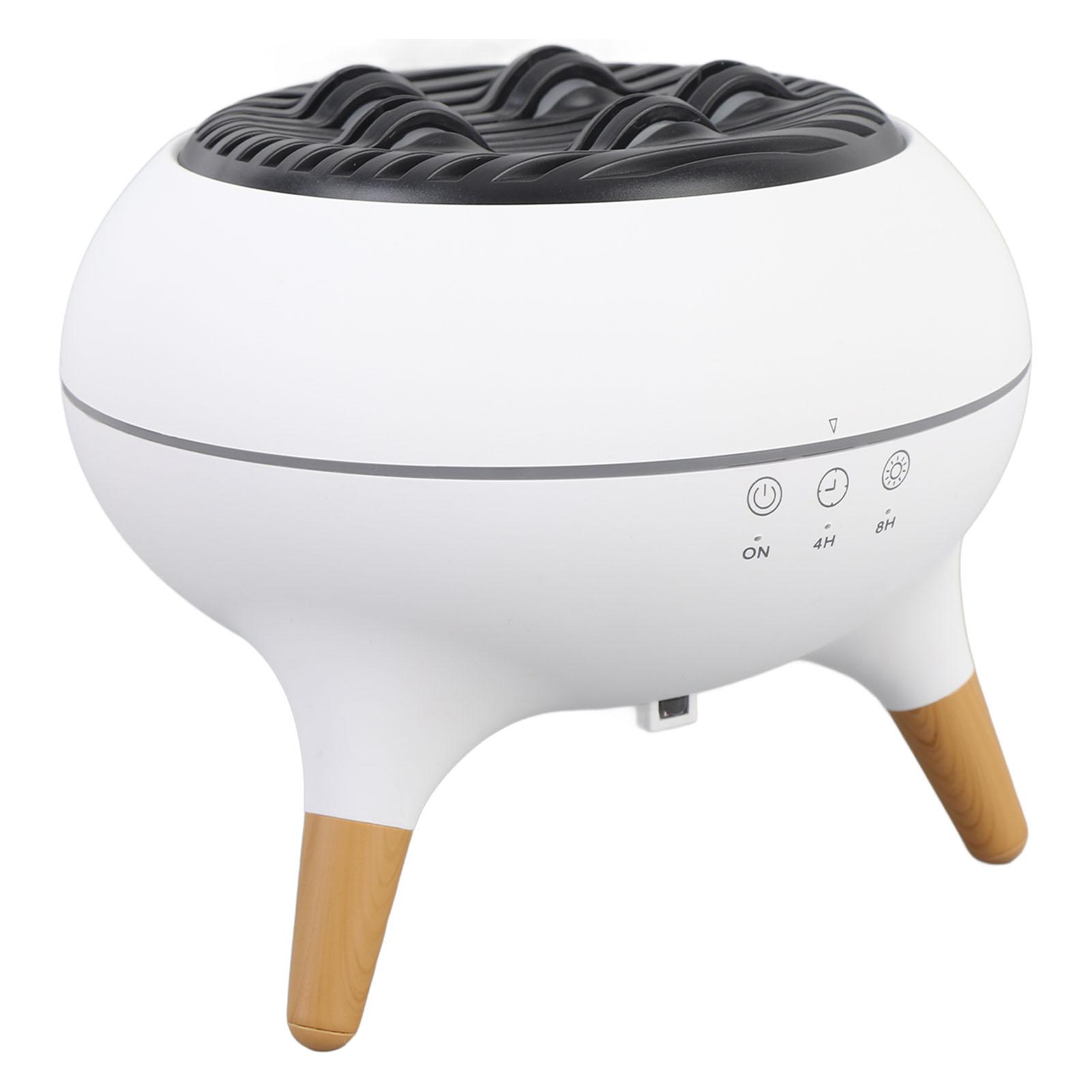 

Flame Aromatherapy Diffuser Humidifier 7 Colors Light Essential Oil Diffuser With Timer And Remote Control For Desk Office AU білий