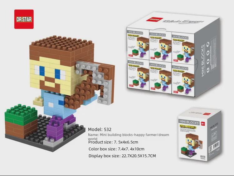 Boshixing Micro Diamond Particle DIY Building Blocks - 793 Lion Awakening Set