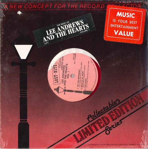 

10inch Record LEE ANDREWS & THE HEARTS - The Best Of Lee Andrews And The Hea LLP1 Lost Nite Recor 1981 US Rock