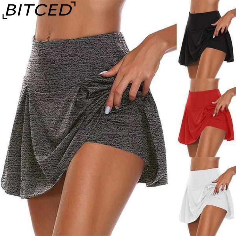 BITCED 13 Farben Damenmode Lässig Einfarbig Print Sommer Frühling Rock