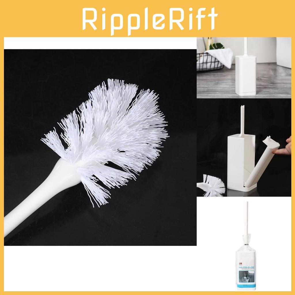 Toilet Kit Brush With Stand Long Handle Plastic Design For Bathroom Maintenance