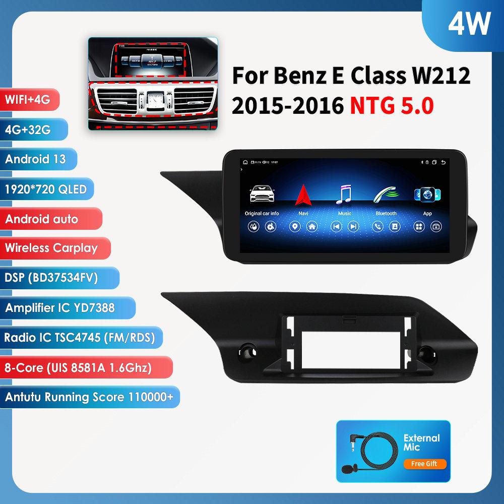 

Hizpo Octa Core 2 Din Car Radio Поддержка Carplay Android Auto Intelligent RDS для Mercedes Benz W212 E Class:E200 E230 E260 E300 S212 2015-2016 NTG5.0 4W 4G 32G