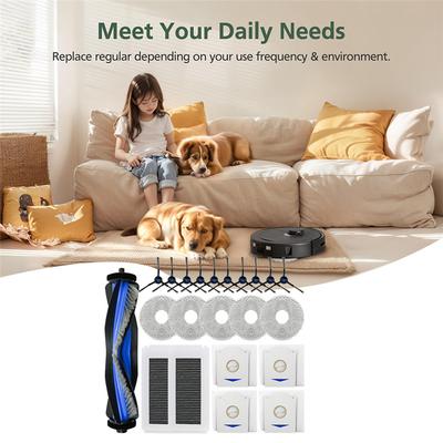 A65T-For Ecovacs DEEBOT N30 PRO Sweeping Robot Accessories Cleaner Parts Replacement Main Side Brush Mop Filter