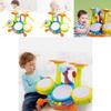Colorful Early Education Multi-functional Drum Set With Microphone And Piano Toy Instruments For Kids Ages 2 To 6 Years