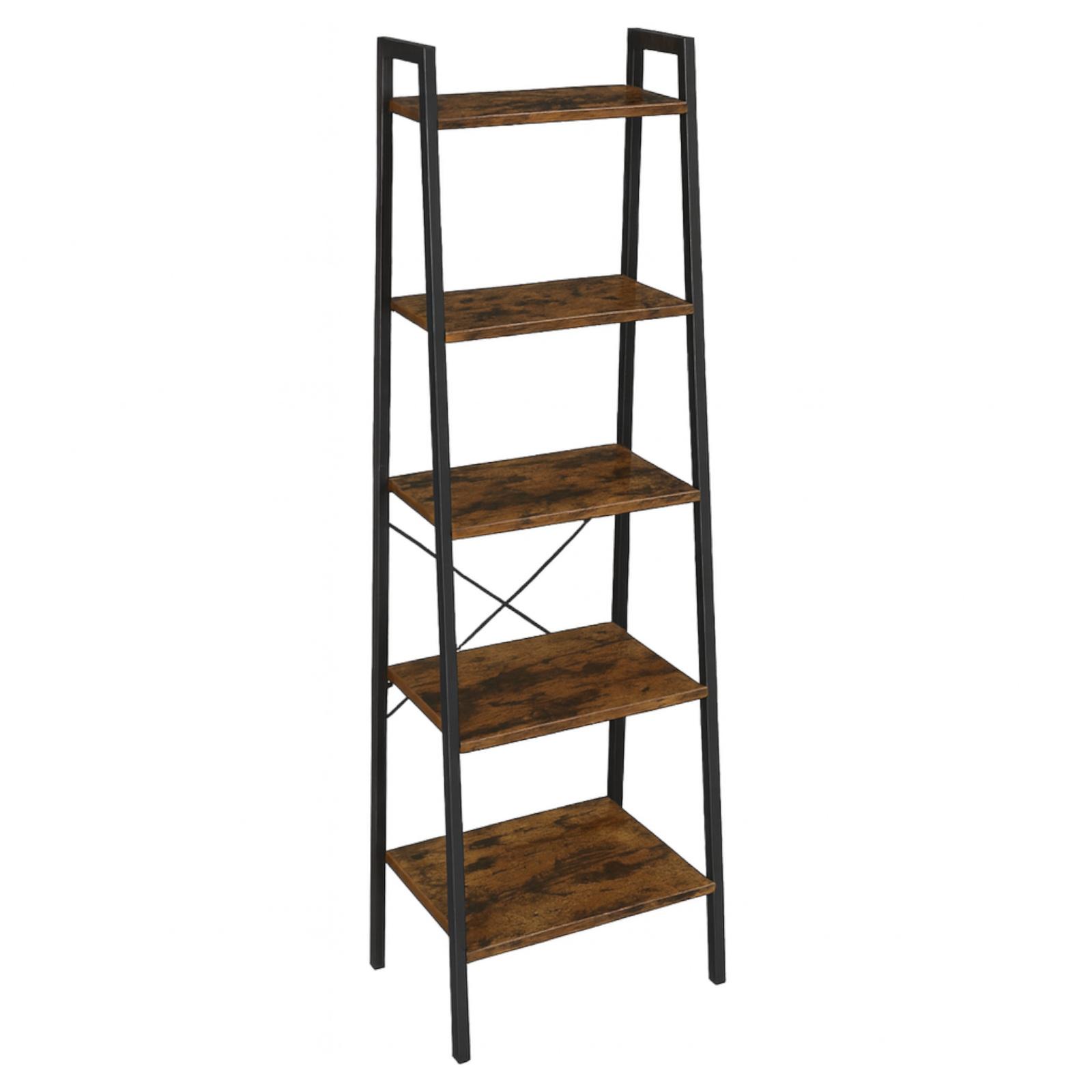 Donkerbruine Boekenkast voor de Woonkamer Smalle Rustieke Boekenkast Begryf 56X34X172