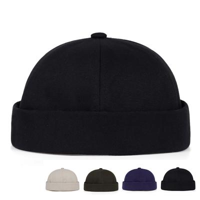 Chapéu de couro de melão de topo plano 100% algodão chapéu da moda chapéu de hip hop de rua chapéu vintage estilo antigo