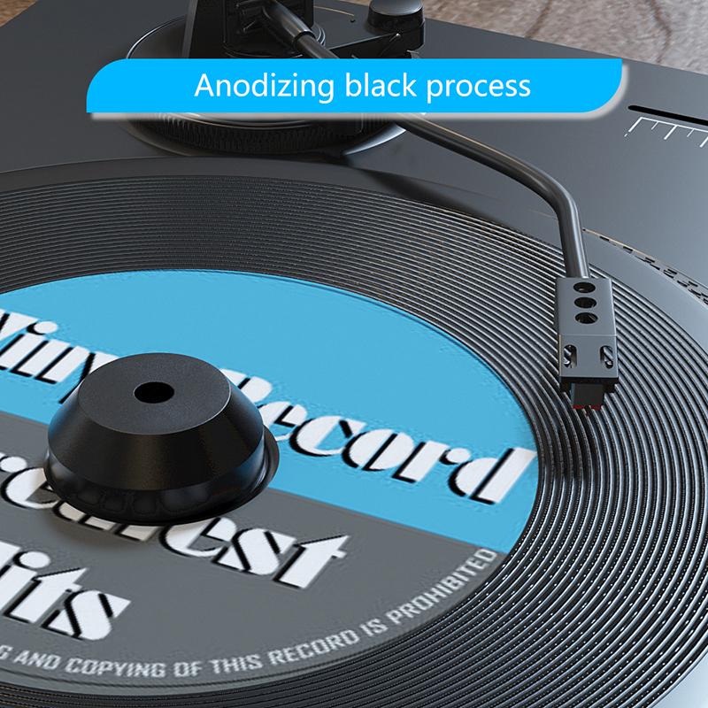 1 Stück Schallplatten-Dome-Mitteladapter Universal 45 U/min Schallplattenkonverter Plattenspieler Aluminium Zubehör Für 7-Zoll-Vinyl-Schallplattenspieler