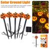 Halloween Outdoor Pumpkin Lawn Ground Insertion Lamp Solar Energy Courtyard Waterproof Decoration Lamp Garden Terrace Atmosphere