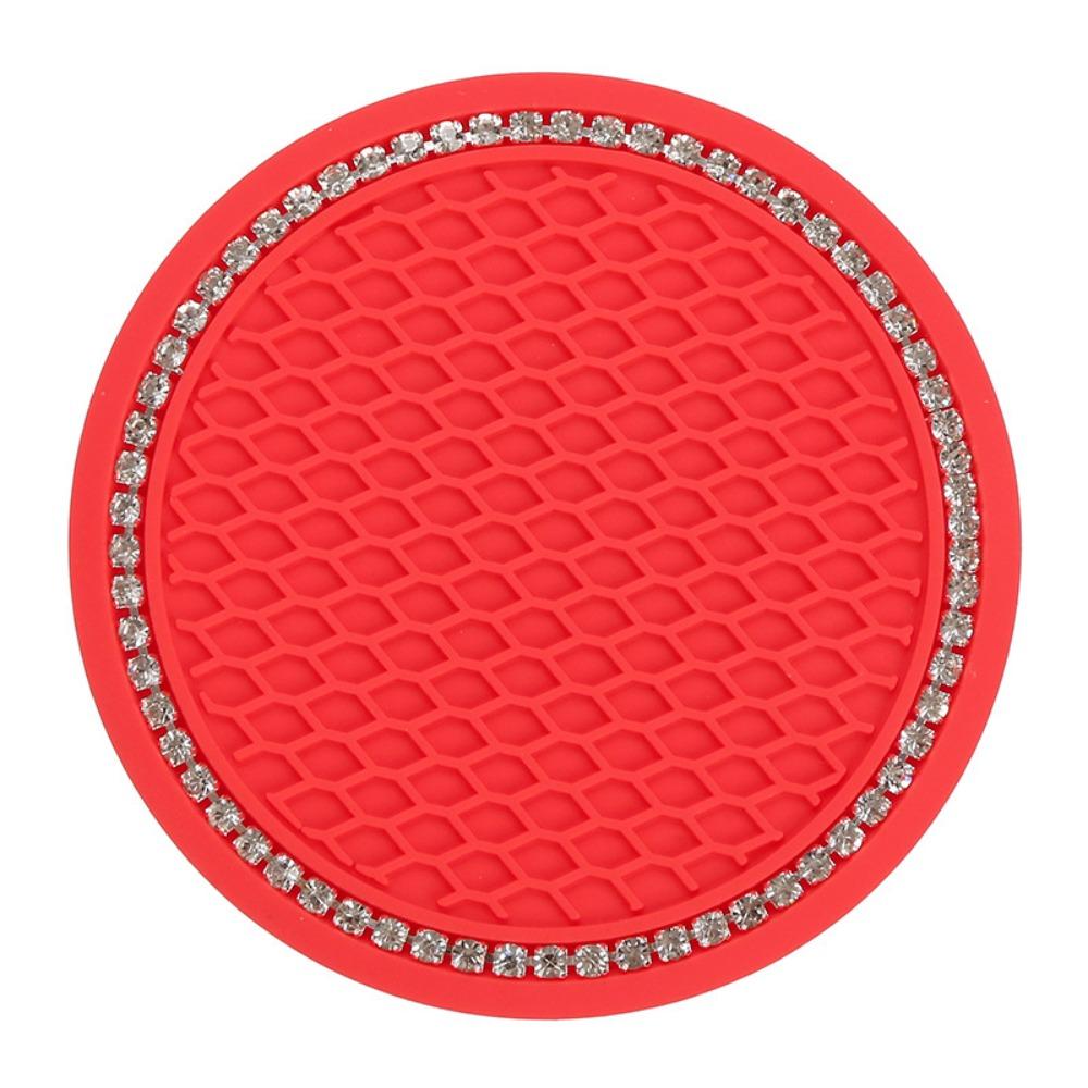 Sift-Proof Bling Car Coasters Anti-Slip Car Bottle Holder Car Accessories Cup Mats