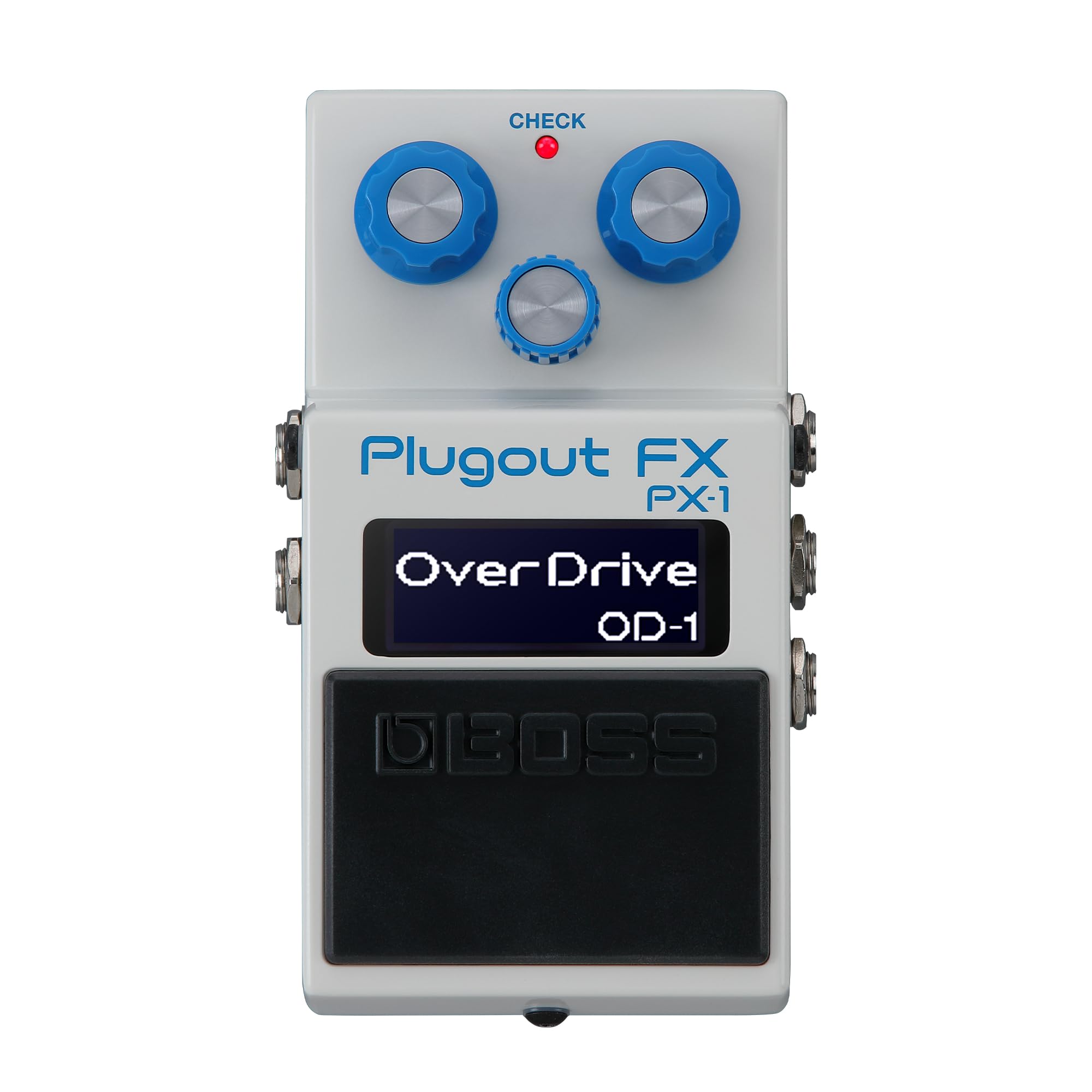 

BOSS Plug-Out FX PX-1 Effects Pedal with 16 Effects, Expandable Effects, and Dedicated App for Guitar, Band, and Light Music