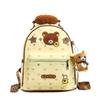 Schoolbag Star Large Capacity Out Commuter Student School Bag New Korean Cartoon Cute Bread Handle Bear Backpack