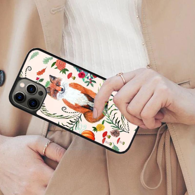 Autumn Leaves Fall Fox Pumpkin Magnetic Phone Case For APPLE iPhone 17 Air 16 14 13 12 Pro Max 15 Plus Wireless MagSafe Cover