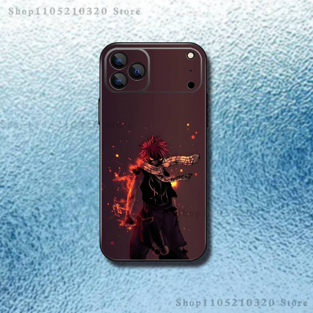 

F-Fairy Tail N-Natsu D-Dragneel Phone Case For iPhone 17,16,15,14,13,12,11,Pro Max,XS,X,XR,SE,Mini,8,7,Soft Silicone Black Cover iPhone13mini