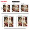 2pcs,2D Plane Printing Popular Curtains Vibrant Santa Claus Durable Polyester (without Rod) Versatile All Ldeal for Living Room,