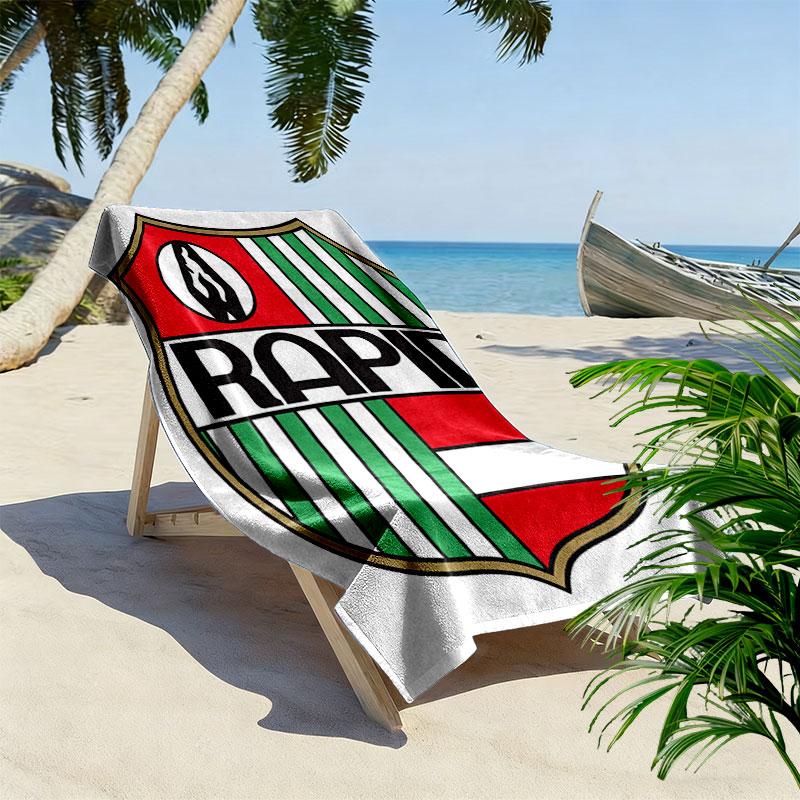 Rapid Vienna team Print Beach Towel, Large Soft Quick Dry Towel for Beach Camping Swimming