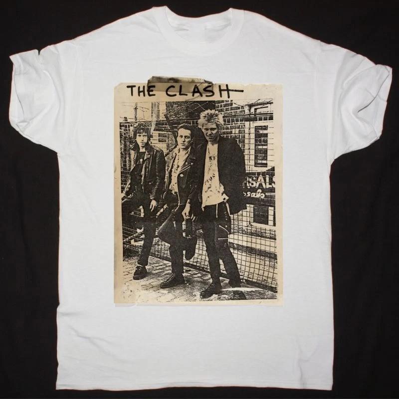 The Clash Band Sandinista White Concert Shirt CL493 S