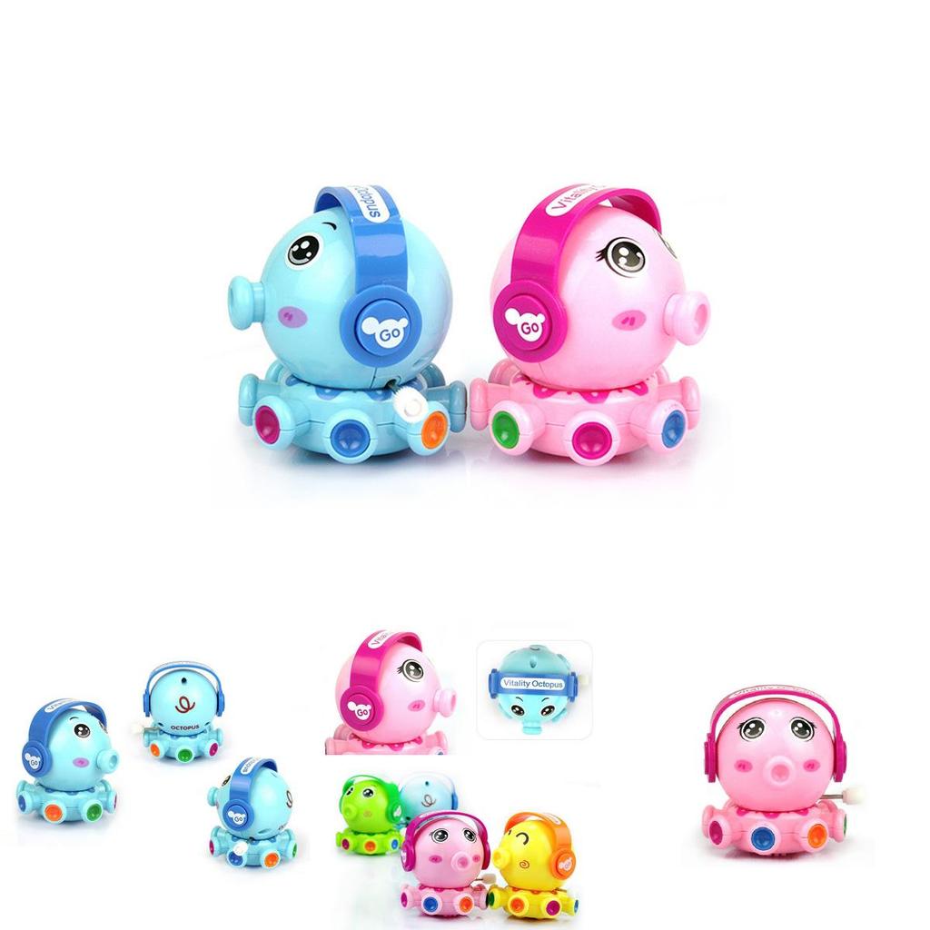 Entzückendes Kleinkind Drehbar Aufziehbares Cartoon Spielzeug Tier Oktopus Mit Zufälligen Farben
