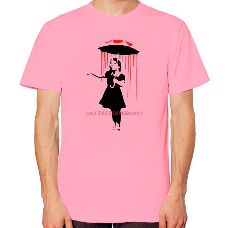 Blood Rain Girl With Umbrella Fashion Funny Streetwear Print T Shirt Summer Cotton Tees Tops Oneck New Shirts And Tshirts