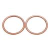 35.5*43.8*2.6 Motorcycle Exhaust Pipe Gasket For Kawasaki  ZZR600 - ZX600 90-06 Vulcan 900 Custom - VN900 07-09 11 12 14 22-24