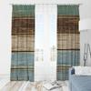 2pcs- Multi-color Artificial Wood Board Polyester Curtains, Bathroom, Bedroom, Living Room, and Family Room Decorative Curtains