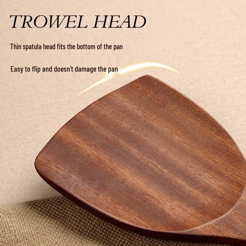 Tangzongkuai Ebony Wood Rice Spoon, 22.5cm