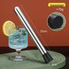 Stainless Steel Ice Crusher & Cocktail Muddler - Plastic Milk Tea & Lemon Hammer Bar Tool