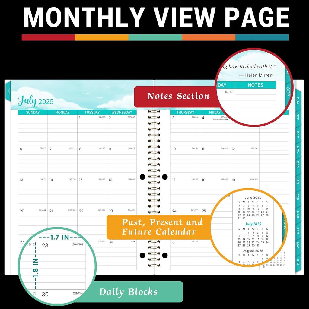 Student Planner 2025-2026 - Academic Planner 2025-2026, July 2025 - June 2026, 11" × 9", Weekly Lesson Planner, Monthly & Weekly School Planner for
