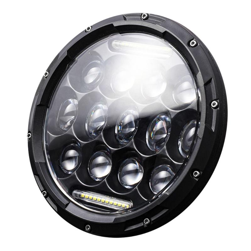 Universal 7'' Round LED Headlight for LJ 1997-2018 SUV Car Fog Light LED Headlights ith /Lo Beam DRL Eye