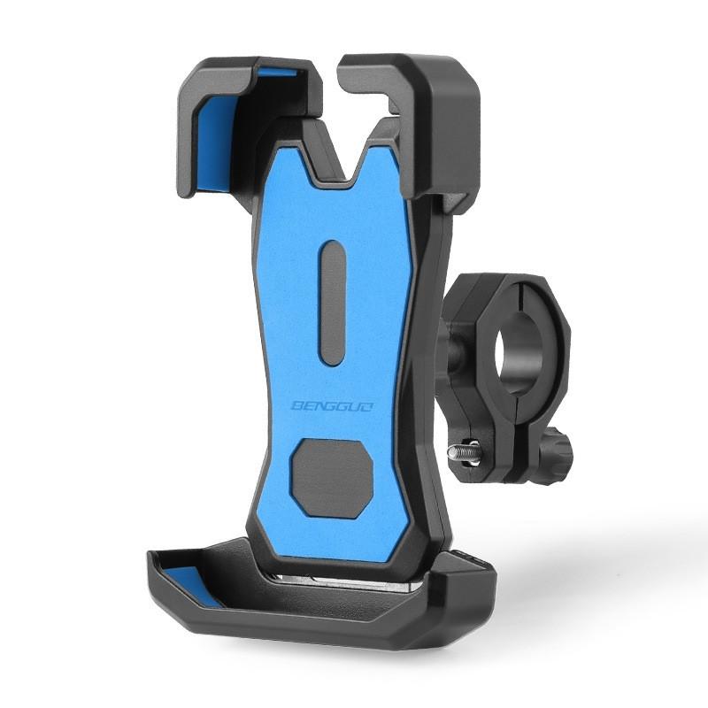 Bike Phone Mount Abs Steel Shockproof Holder For Ebike And Delivery Riders