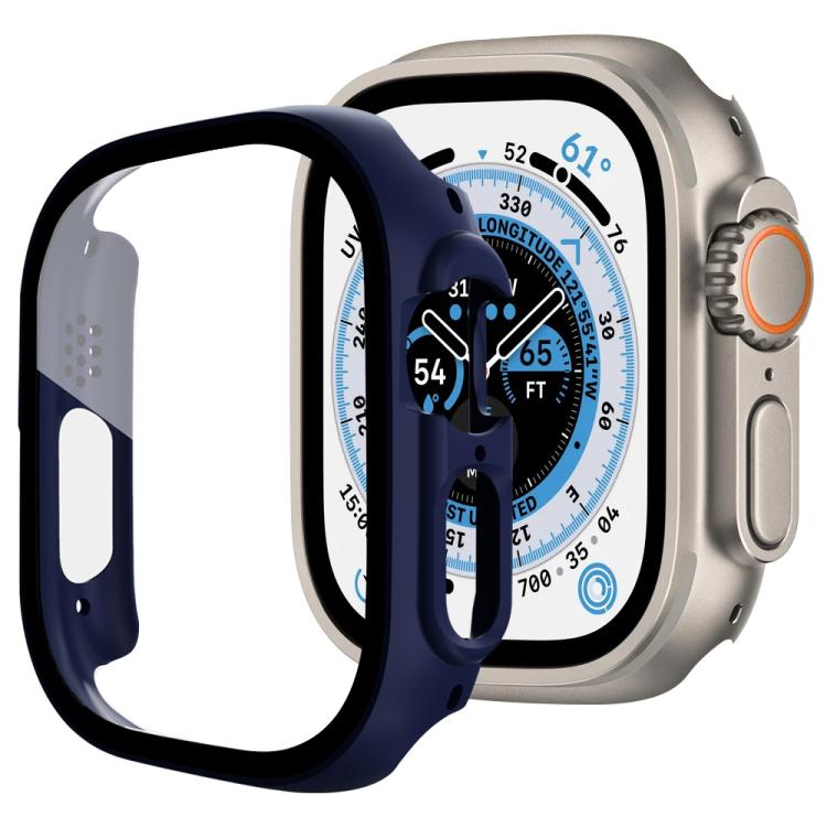 Tempered Glass Integrated PC Watch Case for Apple Watch Series 6/5/4/SE 44mm, Full Surrounded Anti-Fall Protective Cover, Case Only