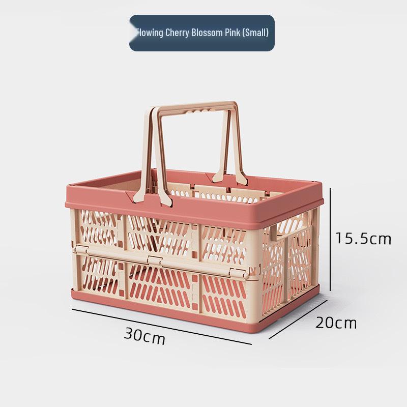 Collapsible Multifunctional Storage Basket for Kitchen, Shopping, and Picnic
