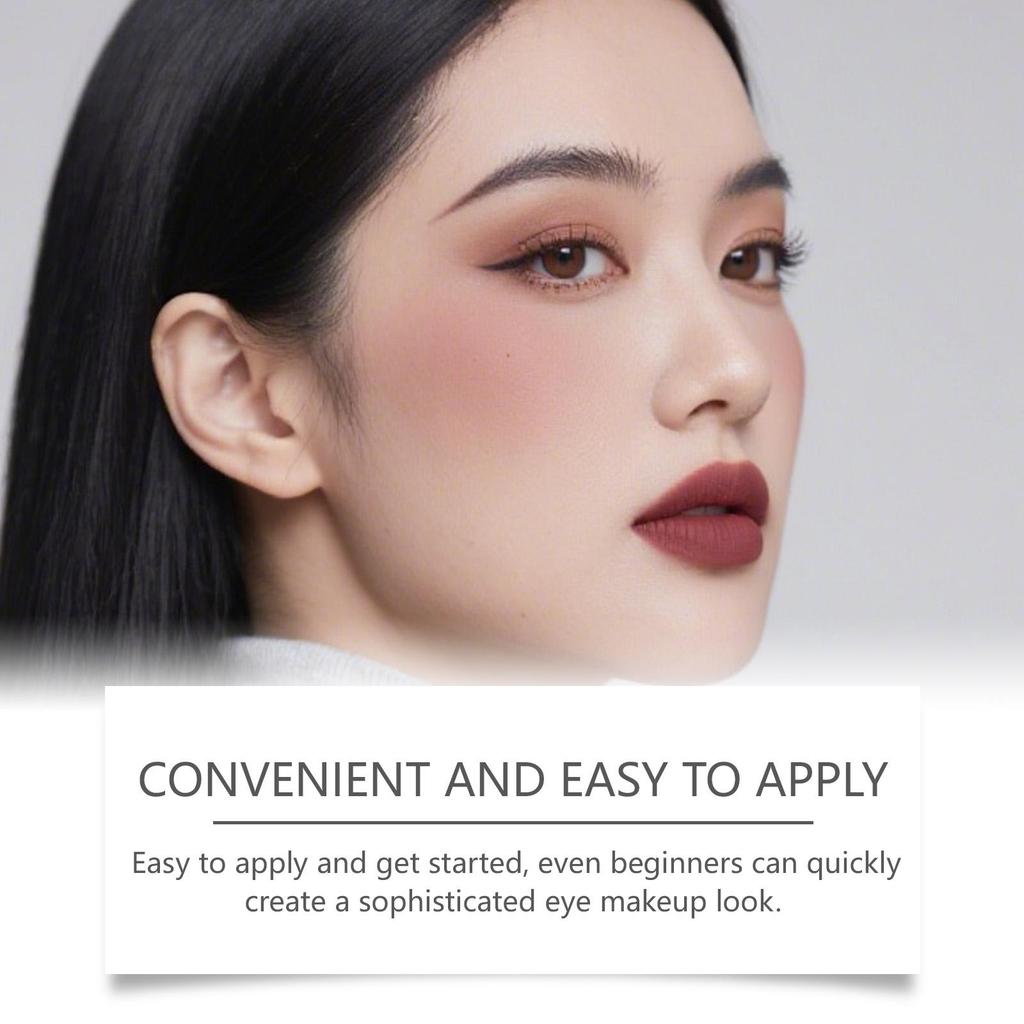 Zephoco Rose Gold/Caramel/Deep Purple/Peach Pink/Rose/Nude Eyeshadow Stick, Long-Lasting, Color-Intense, Smudge-Proof, Waterproof Eye shadow Pencil