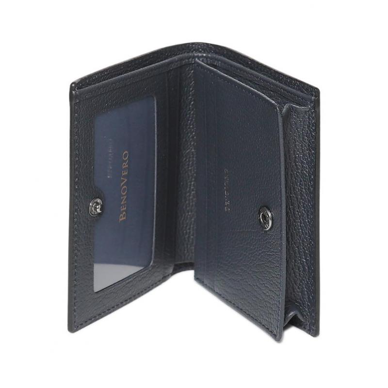 Benovero 2026 Ss Goatskin emboSsed Card Wallet Black Bmg1acp1236k1 