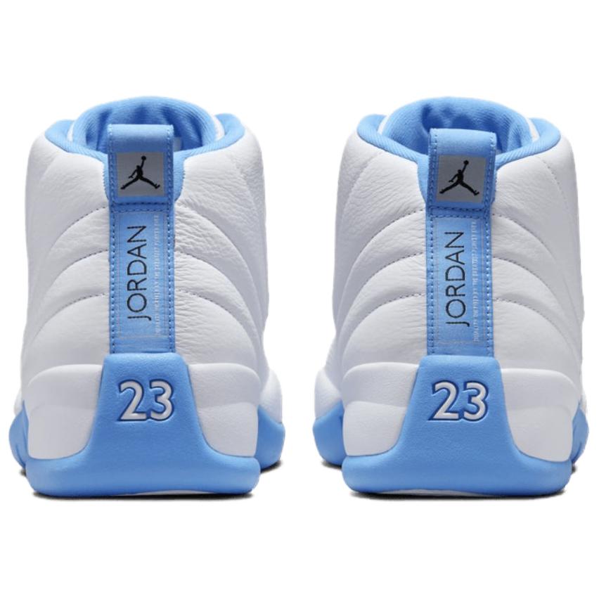 Кросівки чоловічі Air Jordan 12 Retro Melo 2025 Білі Університетсько-сині Металево-сріблясті CT8013-112
