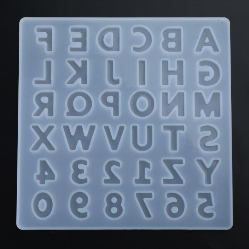 Letter A To Z Mold Alphabet & Number Silicone Mold Epoxy Resin Mold for Jewelry Making Findings Supplies Accessories